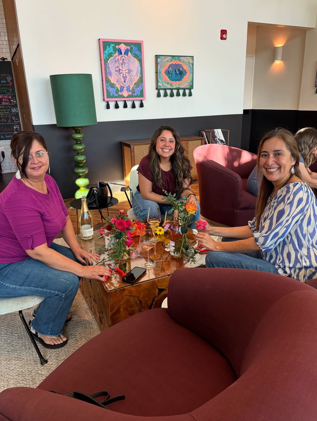 Bright flower workshop arrangement