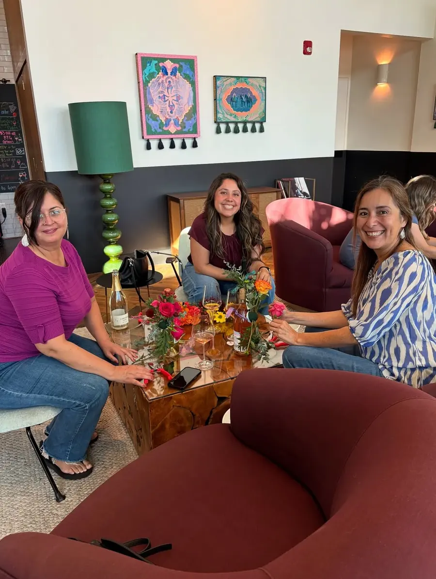 Bright flower workshop arrangement